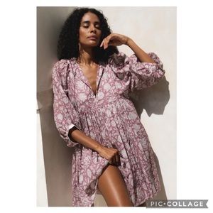 DAUGHTERS OF INDIA KYRA MINI DRESS IN MUSK